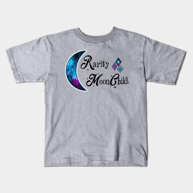 Rarity MoonChild Logo Tee Kids T-Shirt by quirkle5